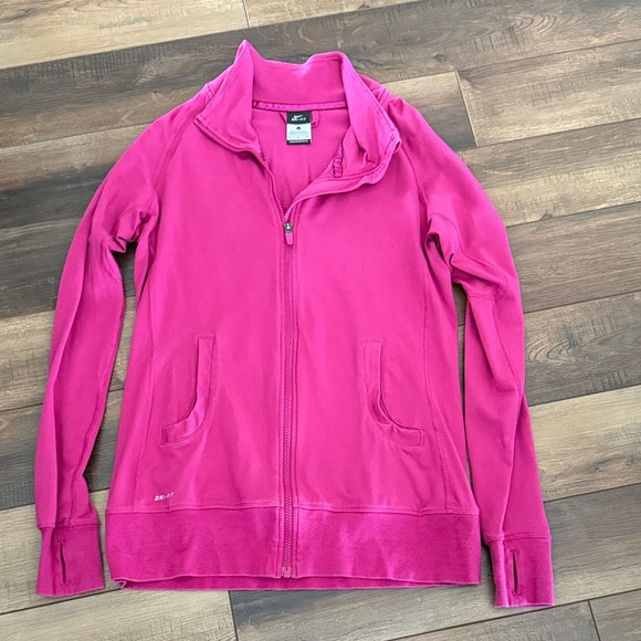 Nike Women's Fuchsia Full-Zip Jacket - Picture 1 of 4